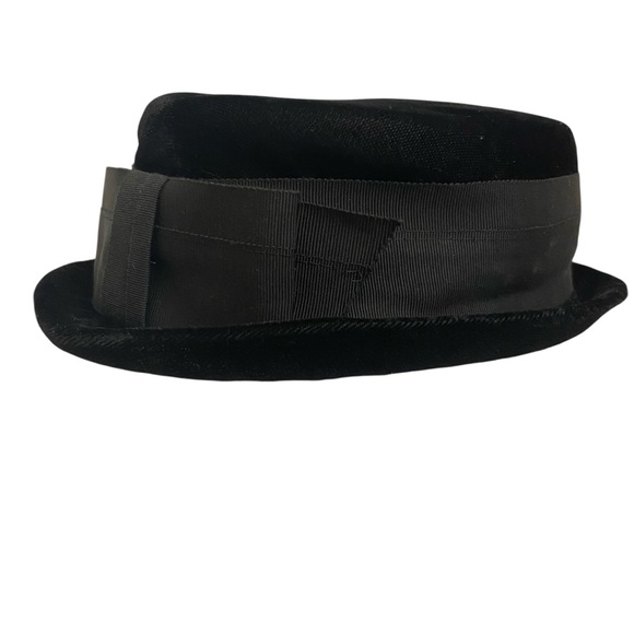 Original Caroline Vintage Black Velvet Hat main image 4
